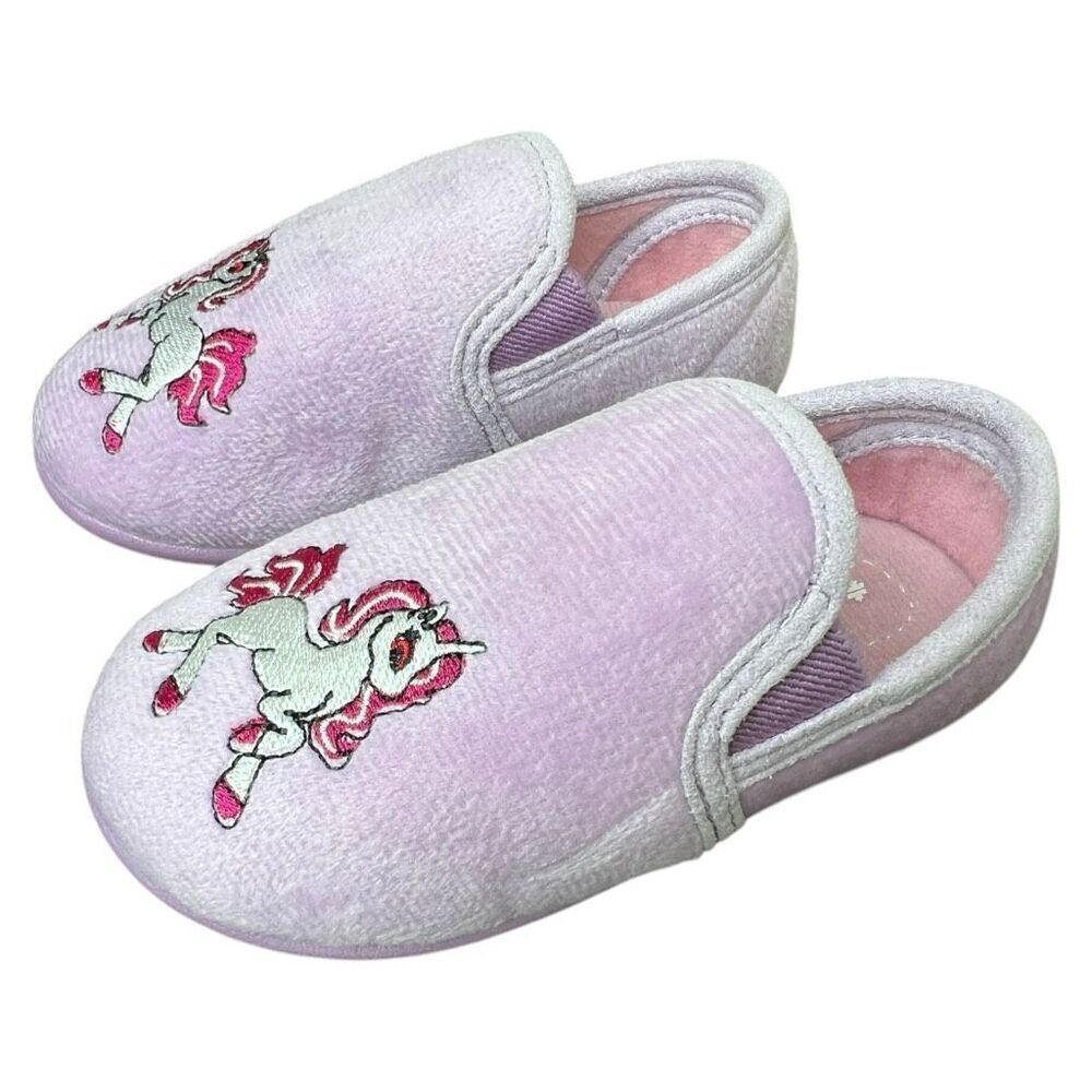 NEW Foamtreads Toddler Girls’ Lilac Unicorn Slippers 9M